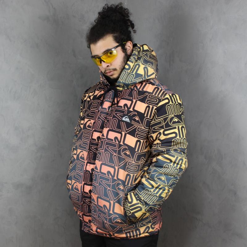 Jaqueta Quiksilver Puff World Block Laranja Q411A003211.00